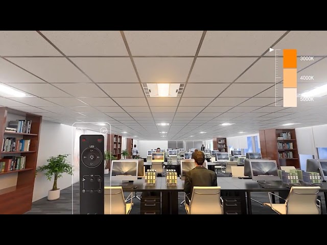 видео компании около 254nm Ceiling LED Panel Light 135W Disinfection Air Circulation