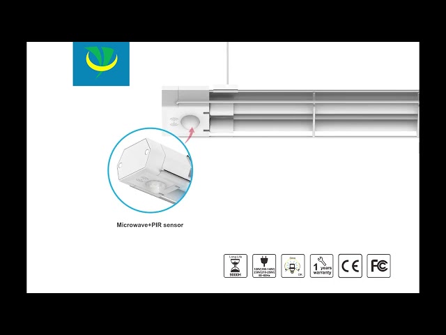 видео компании около 254nm 40W UVC LED Germicidal Lamp Quartz Tube Microwave Sensors